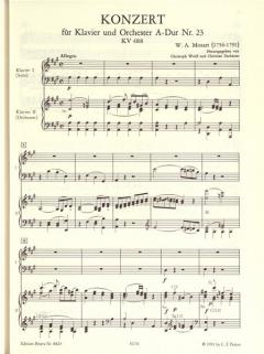 Konzert A-Dur KV 488 von Wolfgang Amadeus Mozart 