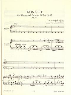 Konzert B-Dur KV 595 von Wolfgang Amadeus Mozart 