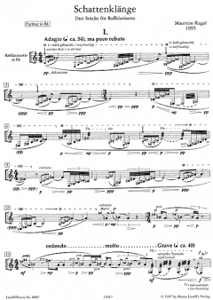 Schattenklänge von Mauricio Kagel 