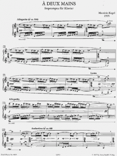 Á deux mains von Mauricio Kagel 