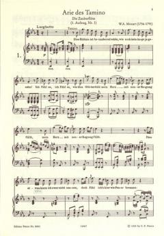 Berühmte Opern-Arien für Tenor von Wolfgang Amadeus Mozart 