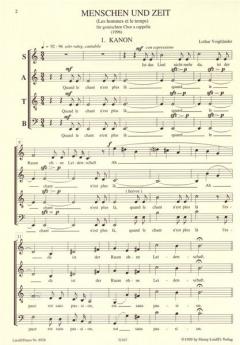 Menschen und Zeit (Chorzyklus) (Lothar Voigtländer) 