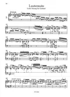 Einzelne Suiten und Suitensätze von Johann Sebastian Bach 