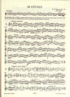 36 Etüden op. 20 von Heinrich Ernst Kayser 