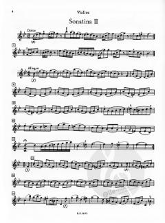 6 Sonatinen von Georg Philipp Telemann für Violine und Cembalo, Violoncello ad lib. im Alle Noten Shop kaufen