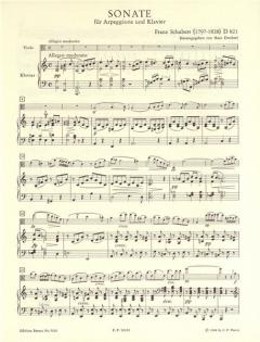 Sonate a-Moll D 821 von Franz Schubert für Arpeggione und Klavier im Alle Noten Shop kaufen
