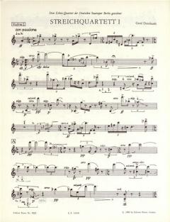 Streichquartett Nr. 1 von Gerd Domhardt im Alle Noten Shop kaufen (Stimmensatz)