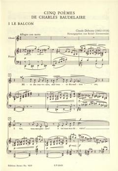 5 Poèmes de Baudelaire von Claude Debussy 