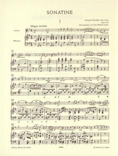 Sonatine G-Dur op. 100 von Antonín Dvorák 