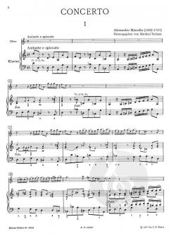 Konzert d-Moll von Alessandro Marcello für Oboe, Streicher und Basso Continuo im Alle Noten Shop kaufen