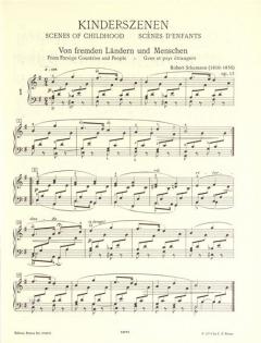 Kinderszenen op. 15 von Robert Schumann für Klavier im Alle Noten Shop kaufen - EP9500B
