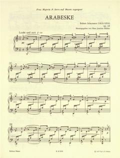 Arabeske in C-Dur op. 18 / Blumenstück op. 19 von Robert Schumann für Klavier im Alle Noten Shop kaufen