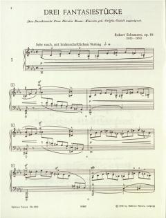 3 Fantasiestücke op. 111 von Robert Schumann 