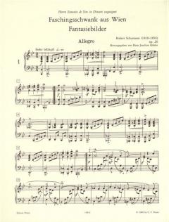 Faschingsschwank op. 26 von Robert Schumann für Klavier im Alle Noten Shop kaufen
