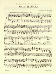 Nachtstücke op. 23 von Robert Schumann für Klavier im Alle Noten Shop kaufen