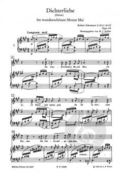 Dichterliebe op. 48 von Robert Schumann 