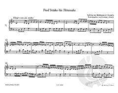 5 Stücke für Flötenuhr WoO 33 von Ludwig van Beethoven 