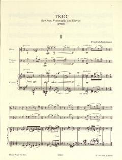 Trio von Friedrich Goldmann 