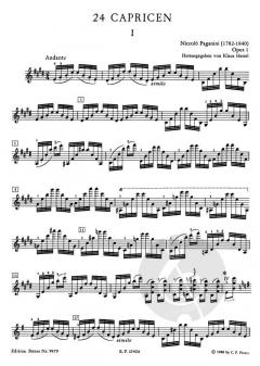 24 Capricen op. 1 von Niccolò Paganini 