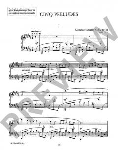 5 Préludes op. 16 von Alexander Skrjabin 