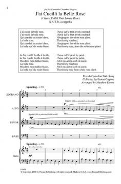 J'ai Cueilli La Belle Rose 