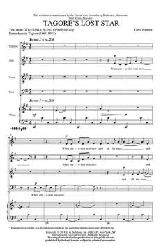 Tagore's Lost Star von Carol Barnett 