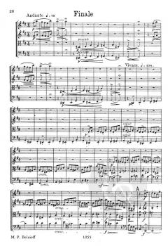 Streichquartett Nr. 2 D-Dur von Alexander Borodin für 2 Violinen, Viola und Violoncello im Alle Noten Shop kaufen