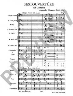 Festouvertüre D-Dur op. 73 von Alexander Glasunow 