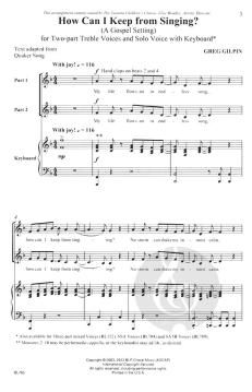 How Can I Keep From Singing? von Greg Gilpin 