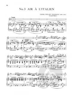 Suite in a-Moll von Georg Philipp Telemann für Flöte und Klavier im Alle Noten Shop kaufen