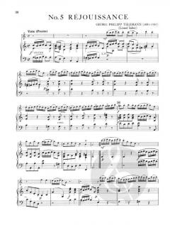 Suite in a-Moll von Georg Philipp Telemann für Flöte und Klavier im Alle Noten Shop kaufen
