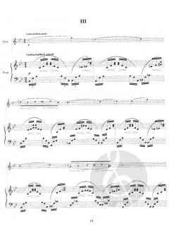 Three Romances Op. 22 for Flute and Piano von Clara Schumann 
