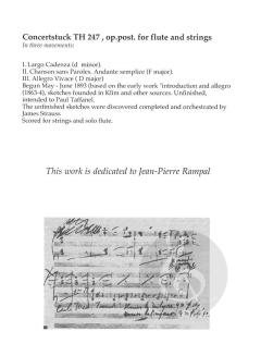 Concertstuck von Pjotr Iljitsch Tschaikowski 