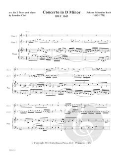 Concerto in D Minor von Johann Sebastian Bach 
