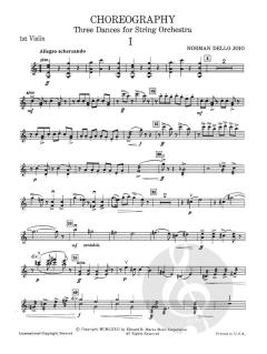 Choreography von Norman Dello Joio 