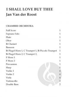 I Shall Love But Thee von Jan van der Roost 