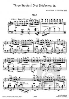 Three Studies op. 65 von Alexander Skrjabin für Klavier im Alle Noten Shop kaufen