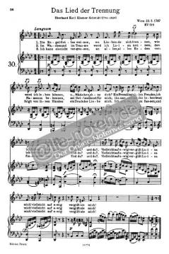 50 ausgewählte Lieder von Wolfgang Amadeus Mozart 