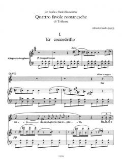Quattro favole romanesche di Trilussa von Alfredo Casella 