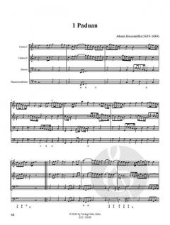 Instrumentalmusik in Drucken 1: Paduanen, Studenten-Music u.a. (Johann Rosenmüller) 