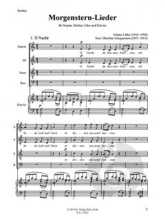 Morgenstern-Lieder von Johann Lütter 