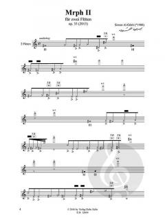 Mrph II von Simon Al-Odeh für zwei Flöten op. 33 (2013) im Alle Noten Shop kaufen