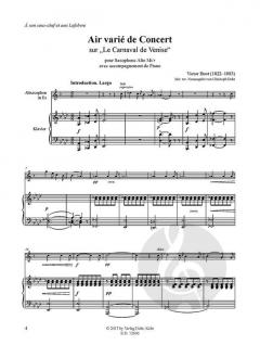 Air varié de Concert sur 'Le Carnaval de Venise' von Victor Buot 