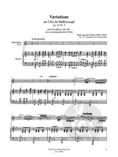 Variations sur l'Air de Malborough von Paul-Agricole Genin 