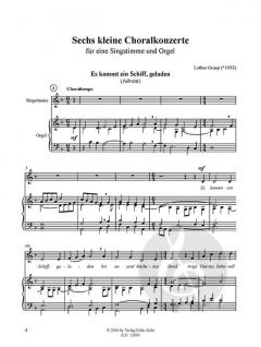 Sechs kleine Choralkonzerte von Lothar Graap 
