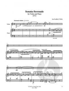 Sonata-Serenade von Jan Freidlin für Violine und Klavier (2012) im Alle Noten Shop kaufen