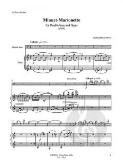 Minuet-Marionette von Jan Freidlin für Kontrabass und Klavier (2009) im Alle Noten Shop kaufen