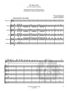 Je veux vivre von Charles Gounod für Sopran und Streichorchester (aus 'Roméo et Juliette') im Alle Noten Shop kaufen (Partitur)
