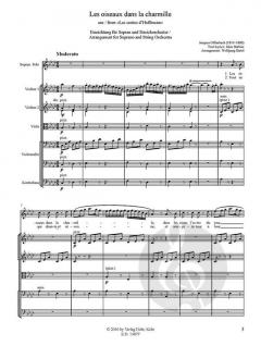 Les oiseaux dans la charmille von Jacques Offenbach für Sopran und Streichorchester (aus 'Les Contes d'Hoffmann') im Alle Noten Shop kaufen (Partitur)