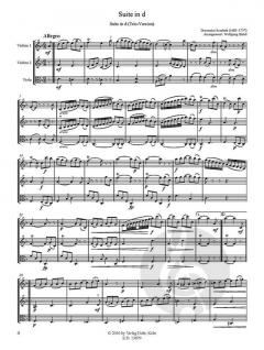 Suite in d von Domenico Scarlatti für zwei Violonen und Viola (unter Benutzung der Sonaten K 9, K 64 und K 516) im Alle Noten Shop kaufen